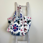 Sac cabas Capri en toile de coton brodée Suzani - pièces uniques - 2