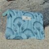 POC087 Pochette plate matelassée Papyrus lagon
