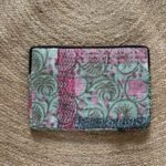 Pochette ordinateur Amalfi , kantha vintage imprimé blockprint - 3