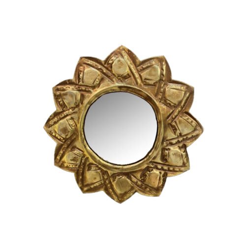 Miroir Ibiza PM métal patiné