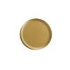 DOS ROND Mini plateau rond métal émaillé Alhambra olive