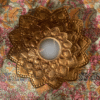 Miroir Soleil MM métal doré