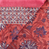 PAR0002-064-1 Grand foulard-paréo Goa imprimé blockprint en voile de coton