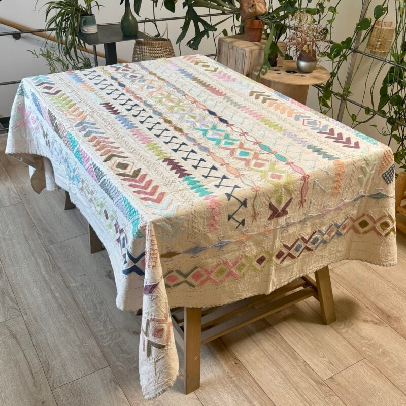 SUZ003-1-1 Tenture Suzani coton brodée main150 x 220 cm #1