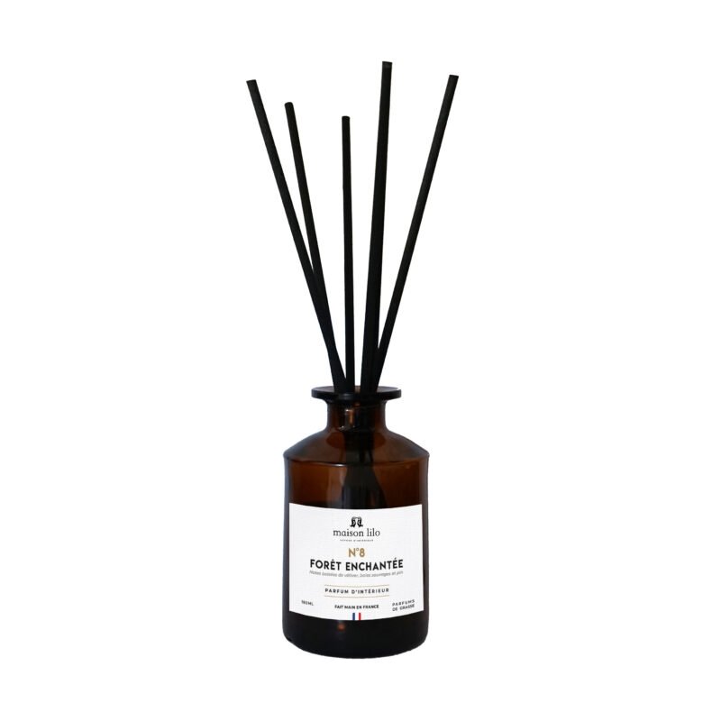 Diffuseur N°8 FORET ENCHANTEE Parfum d'ambiance tiges de rotin N°8 Forêt enchantée- 180 ml