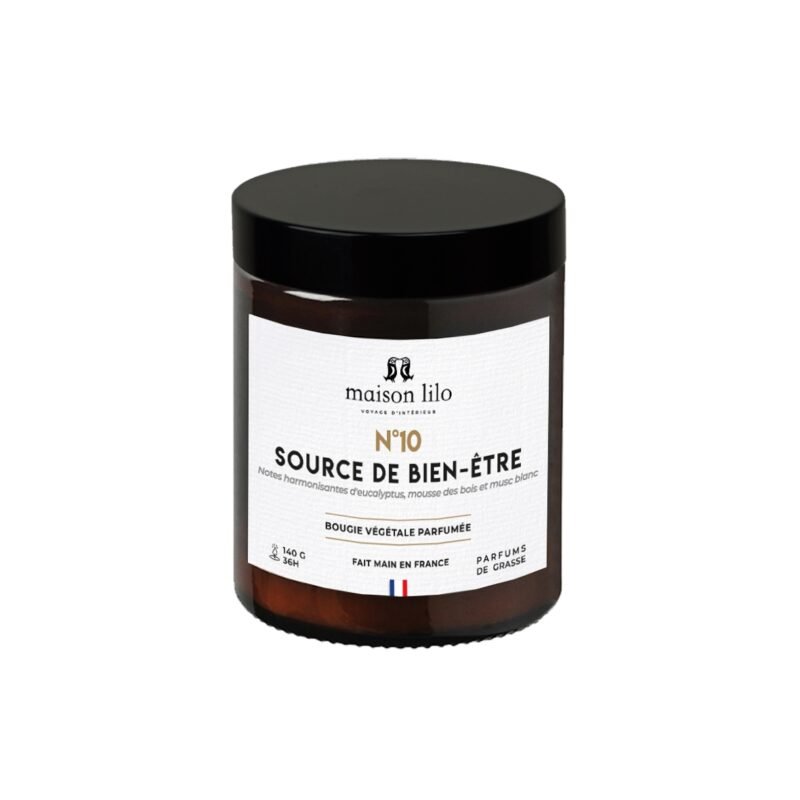 SEN048 N°10 SOURCE DE BIEN ETRE 2025 Bougie végétale parfumée N°10 Source de bien-être-140g