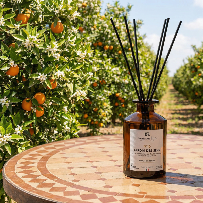 SEN074-2 Parfum d'ambiance tiges de rotin N°16 Jardin des Sens- 180 ml