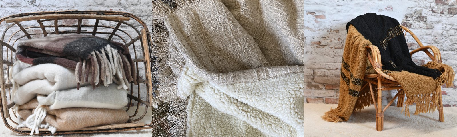 Plaid fouta Hoya en gaze de coton imprimée écru-lagon