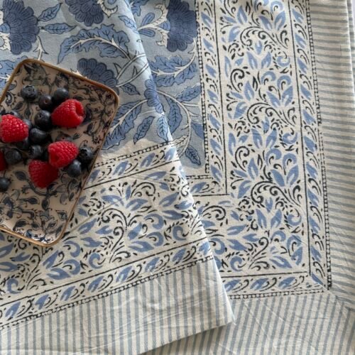 Nappe Jodhpur, coton imprimé blockprint